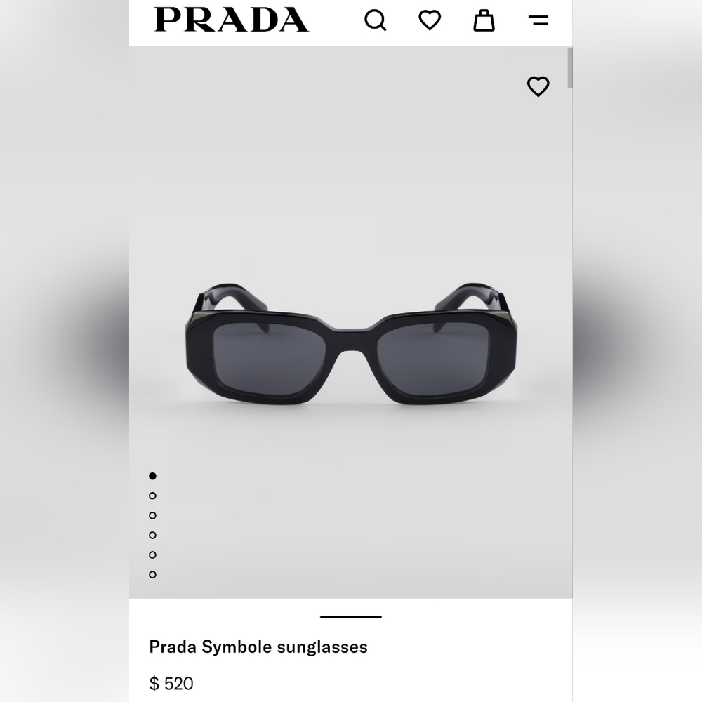 Prada Eyewear Runway Oversize-Frame Sunglasses